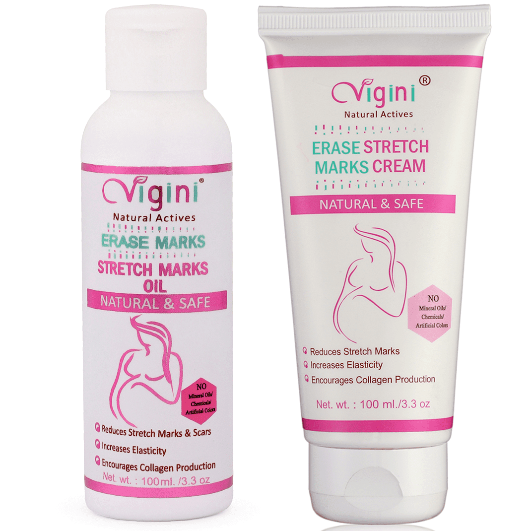 Erase Stretch Marks Cream 100g and Oil 100ml