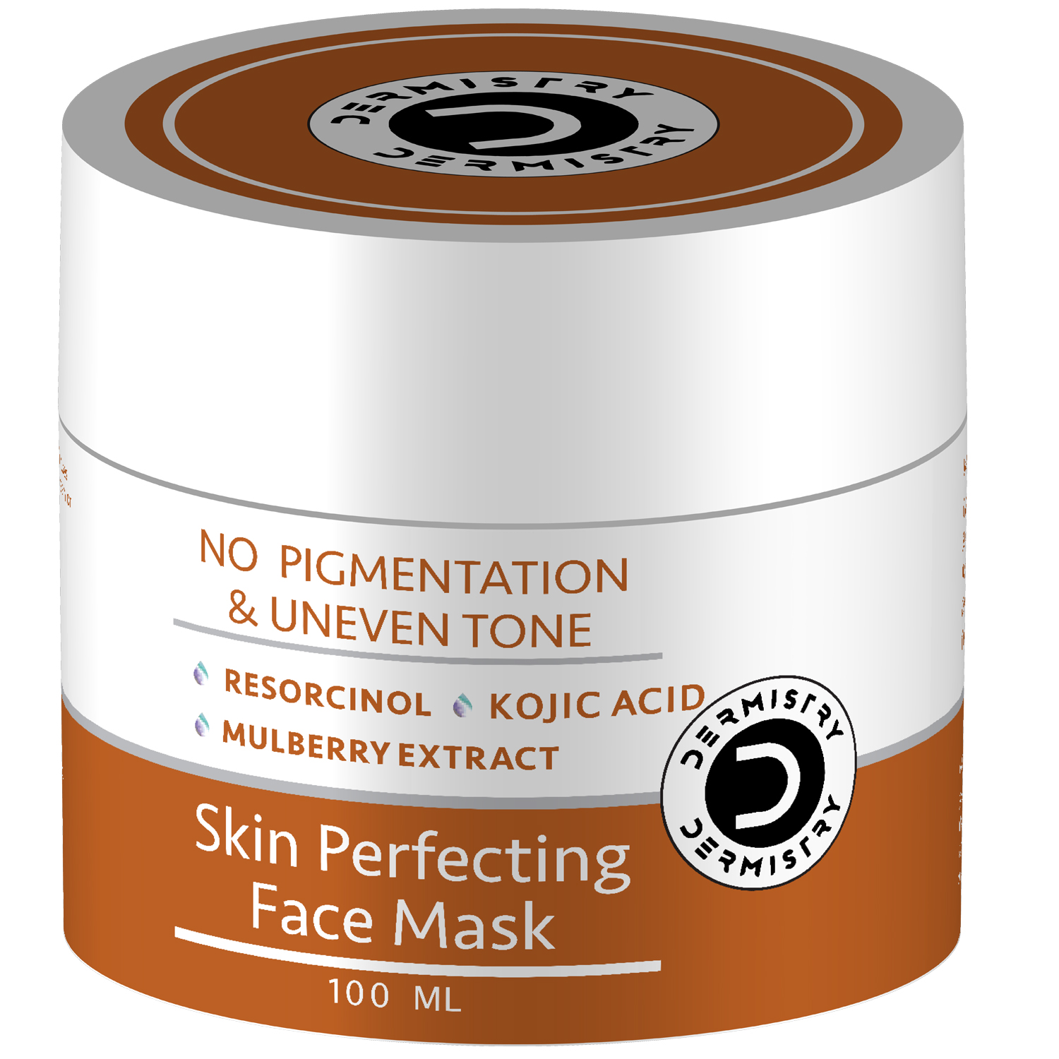 Dermistry Kojic Acid D tan De tan Pigmentation Spots Removal Skin Brightening Fairness Face Pack Mask